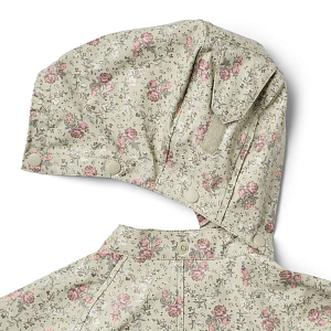 Комбинезон-дождевик Wheat "Mika Slightly Green Flowers", цветы в зелени