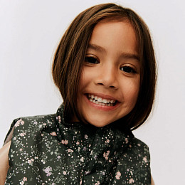 Манишка Wheat "Rivo Forest Lake Checked Flowers", магические цветы