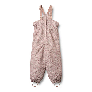 Полукомбинезон зимний Wheat "Sal Rose Dust Flowers", розовый мираж