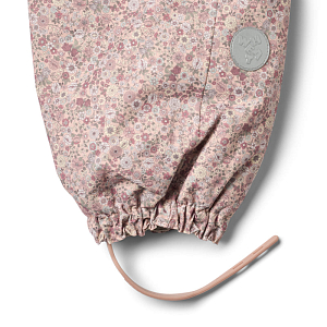 Полукомбинезон зимний Wheat "Sal Rose Dust Flowers", розовый мираж