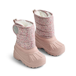 Сапоги зимние Wheat "Winty Rose Powder Flowers", розовая акварель