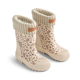 Термосапоги резиновые Wheat "Thermo Wader Rose Flowers", цветочный пломбир