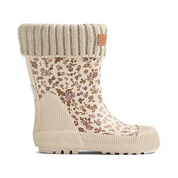 Термосапоги резиновые Wheat "Thermo Wader Rose Flowers", цветочный пломбир