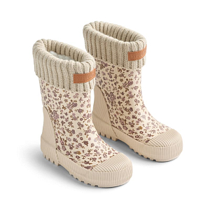 Термосапоги резиновые Wheat "Thermo Wader Rose Flowers", цветочный пломбир