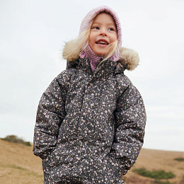 Шапка-шлем из шерсти мериноса Wheat "Woola Lavender Iris", лиловый ирис