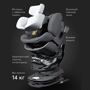 Автокресло Happy Baby "Reex", черное