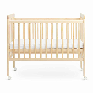 Кроватка детская Happy Baby "Mirra light", c матрасом и простыней, кремовая