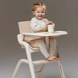 Стул для кормления Happy Baby "Charley", молочный