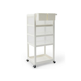 Стеллаж Happy Baby "Storio", с ящиками, белый