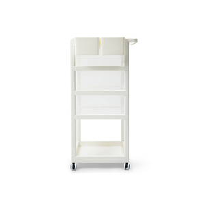 Стеллаж Happy Baby "Storio", с ящиками, белый