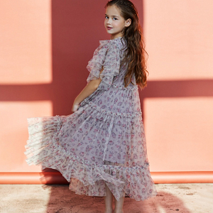 Платье C'ERA UNA VOLTA "Pink Roses", розовое