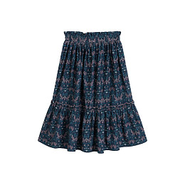 Юбка C'ERA UNA VOLTA "Blue Art Nouveau", синяя