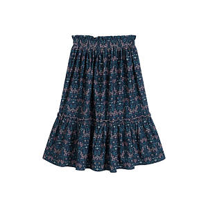 Юбка C'ERA UNA VOLTA "Blue Art Nouveau", синяя