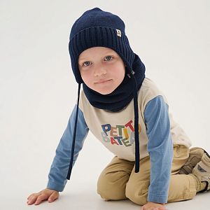 Шапка Peppihat "Bimla blue night", синяя