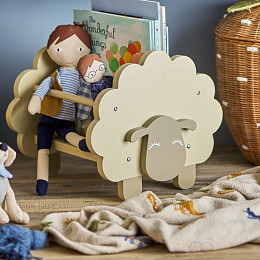 Книжная полка Блумингвиль МИНИ (Bloomingville MINI) "Овечка Долли", серая