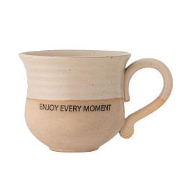 Кружка керамическая Bloomingville "Claire", карамель с коричневым, 450 мл