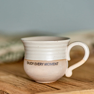 Кружка керамическая Bloomingville "Claire", карамель с коричневым, 450 мл