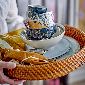 Миска керамическая Bloomingville "Hezha", кремовая, 460 мл