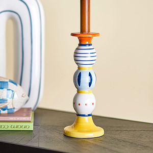 Подсвечник Bloomingville "Kairi", микс с желтым