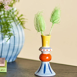 Ваза декоративная Bloomingville "Kairi", микс с желтым