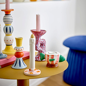 Ваза декоративная Bloomingville "Kairi", микс с желтым