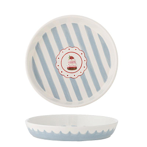 Тарелка сервировочная Bloomingville "Lively", голубая