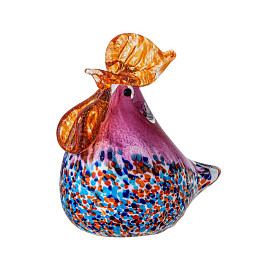 Статуэтка стеклянная Bloomingville "Livie", микс с вишневым