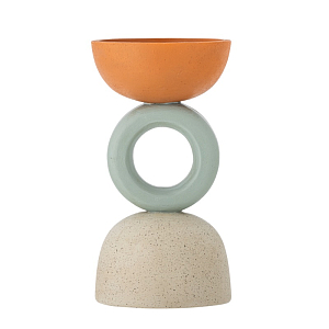 Подсвечник Bloomingville "Loretta", микс с оранжевым