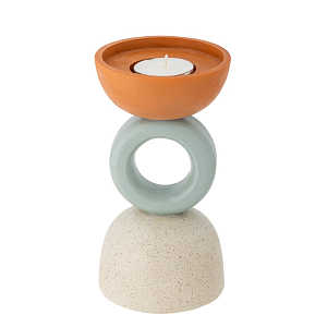 Подсвечник Bloomingville "Loretta", микс с оранжевым