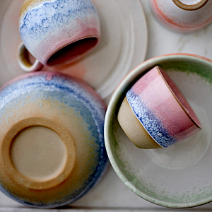 Кружка керамическая Bloomingville "Paula", розовая, 275 мл