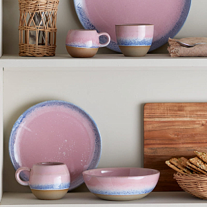 Тарелка Bloomingville "Paula", розовая