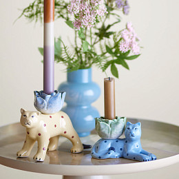 Набор подсвечников Bloomingville "Rory", 2 шт, микс с голубым