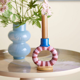 Подсвечник Bloomingville "Tacana", микс с розовым