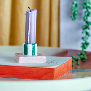 Подсвечник Bloomingville "Tacana", микс с зеленым