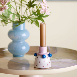 Подсвечник Bloomingville "Tacana", микс с пудровым