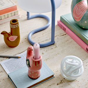 Ваза Bloomingville "Trudy", розовая мята