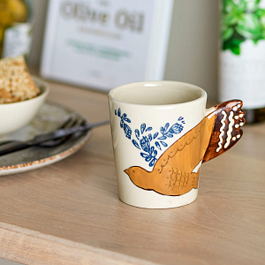 Кружка керамическая Bloomingville "Hezha", кремовая, 260 мл