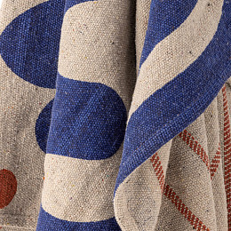 Плед Bloomingville "Eviaya", голубой, 160 х 130 см