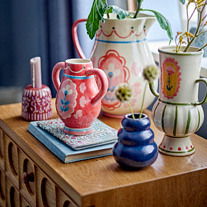 Ваза Bloomingville "Odina", античный зеленый