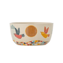 Миска керамическая Bloomingville MINI "Colorine", кремовая, 385 мл