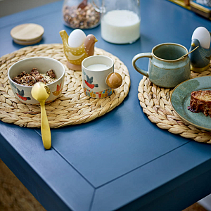 Миска керамическая Bloomingville MINI "Colorine", кремовая, 385 мл