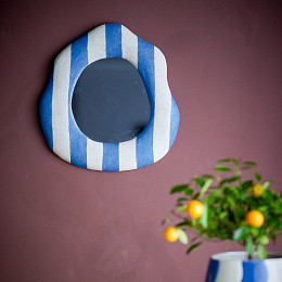 Зеркало Bloomingville "Travis", голубая полоска