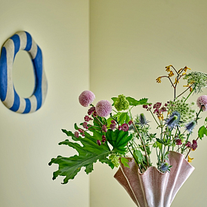 Зеркало Bloomingville "Travis", голубая полоска