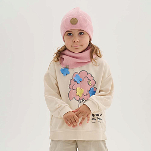 Шапка Peppihat "Knot merino blossom pink", розовая