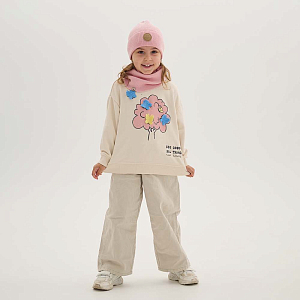 Шапка Peppihat "Knot merino blossom pink", розовая