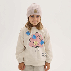 Шапка Peppihat "Knot merino creme beige", кремовая