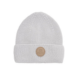 Шапка Peppihat "Knot merino pearl grey", серая