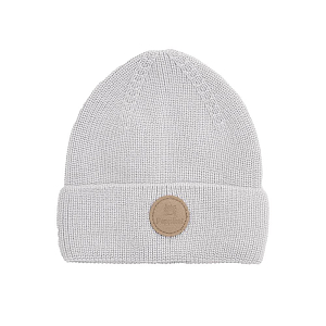 Шапка Peppihat "Knot merino pearl grey", серая