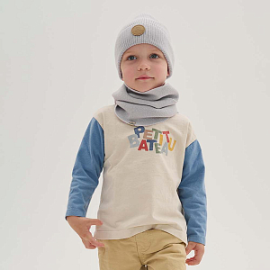 Шапка Peppihat "Knot merino pearl grey", серая