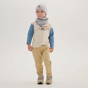 Шапка Peppihat "Knot merino pearl grey", серая